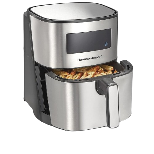 Hamilton Beach Digital Air Fryer for Home with 8 One Touch Pre-Set Functions
